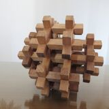 Wooden puzzle, multiboules, gadget from the 70s