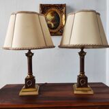 Pair of neo-classical Empire style lamps