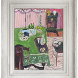 French interior, oil painting