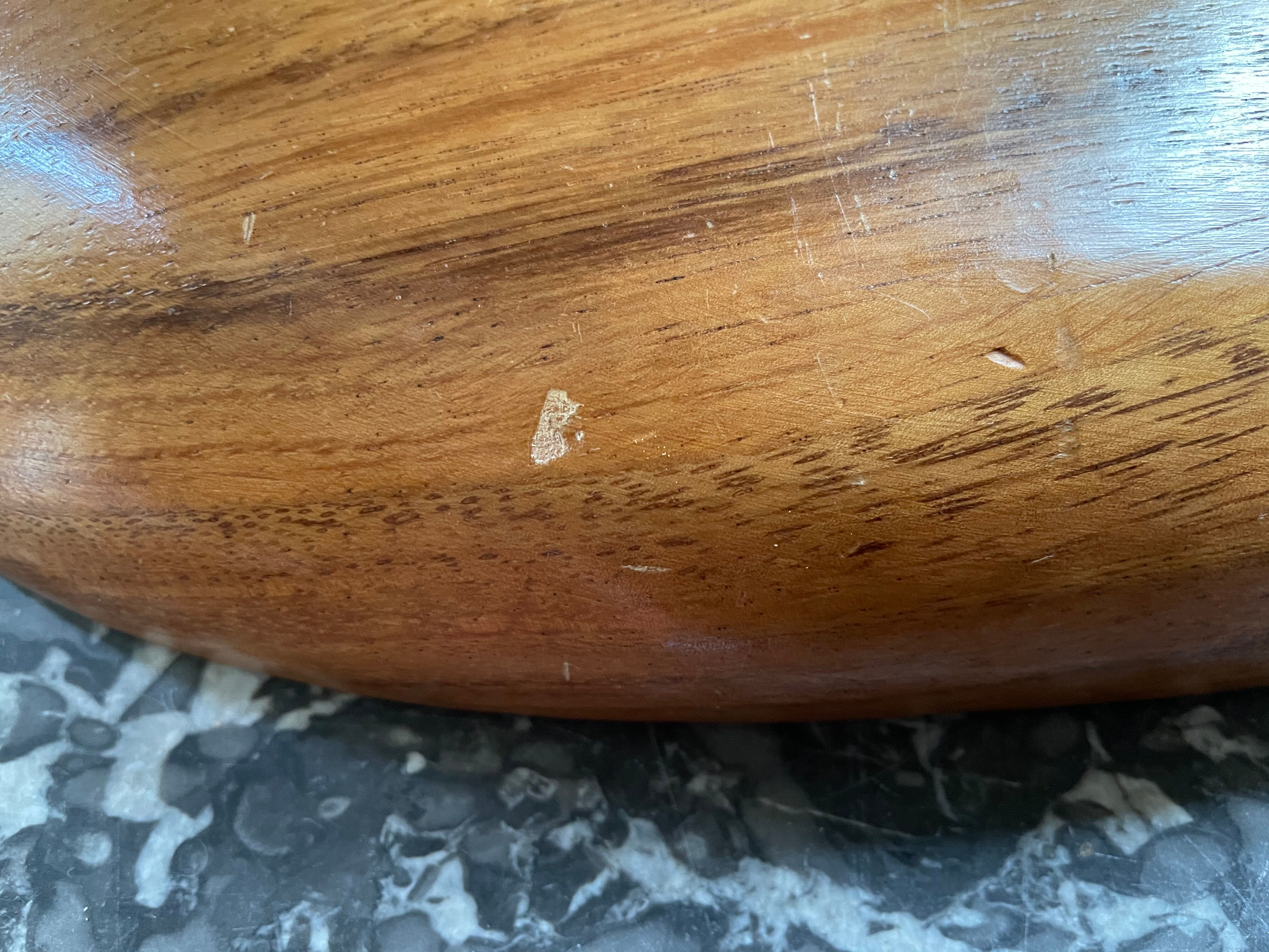 Compartmentalized wooden serving dish
