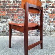 Vintage Scandinavian chair in teak, antique seating furniture.