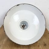 Industrial Grey Enamel Factory Pendant Lamp from Thorlux, 1960s