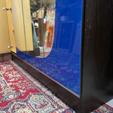 Vintage blue mirror wardrobe from the 70s.