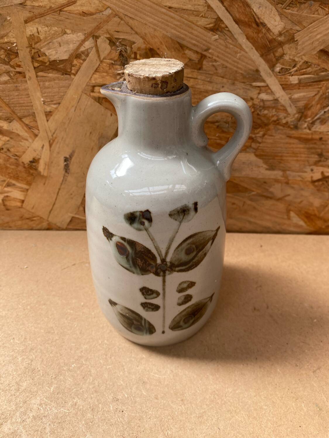 Old arnon grey sandstone bottle leaves decor france vintage