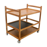 Oak bar trolley by Johannes Andersen for CFC Silkeborg Denmark