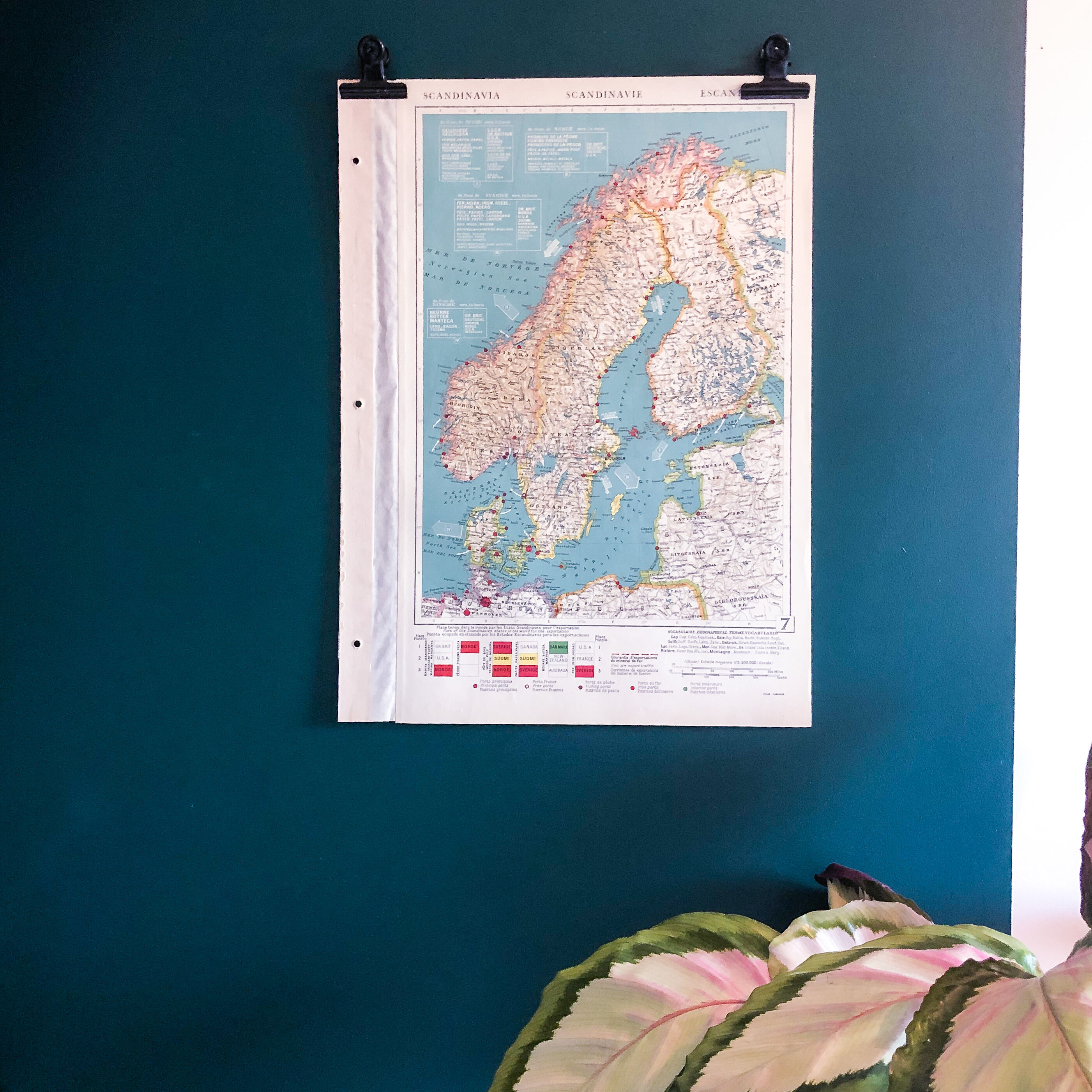 Map 1950 Scandinavia