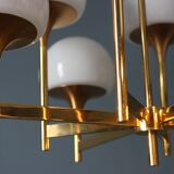 Vintage designer pendant light Gaetano Sciolari 1970