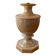 Beige glazed ceramic lamp from the 80s
