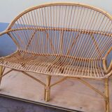 Bamboo sofa and rattan from the 60s