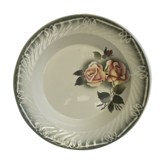 Digoin and Sarreguemines flat round hollow model Odile