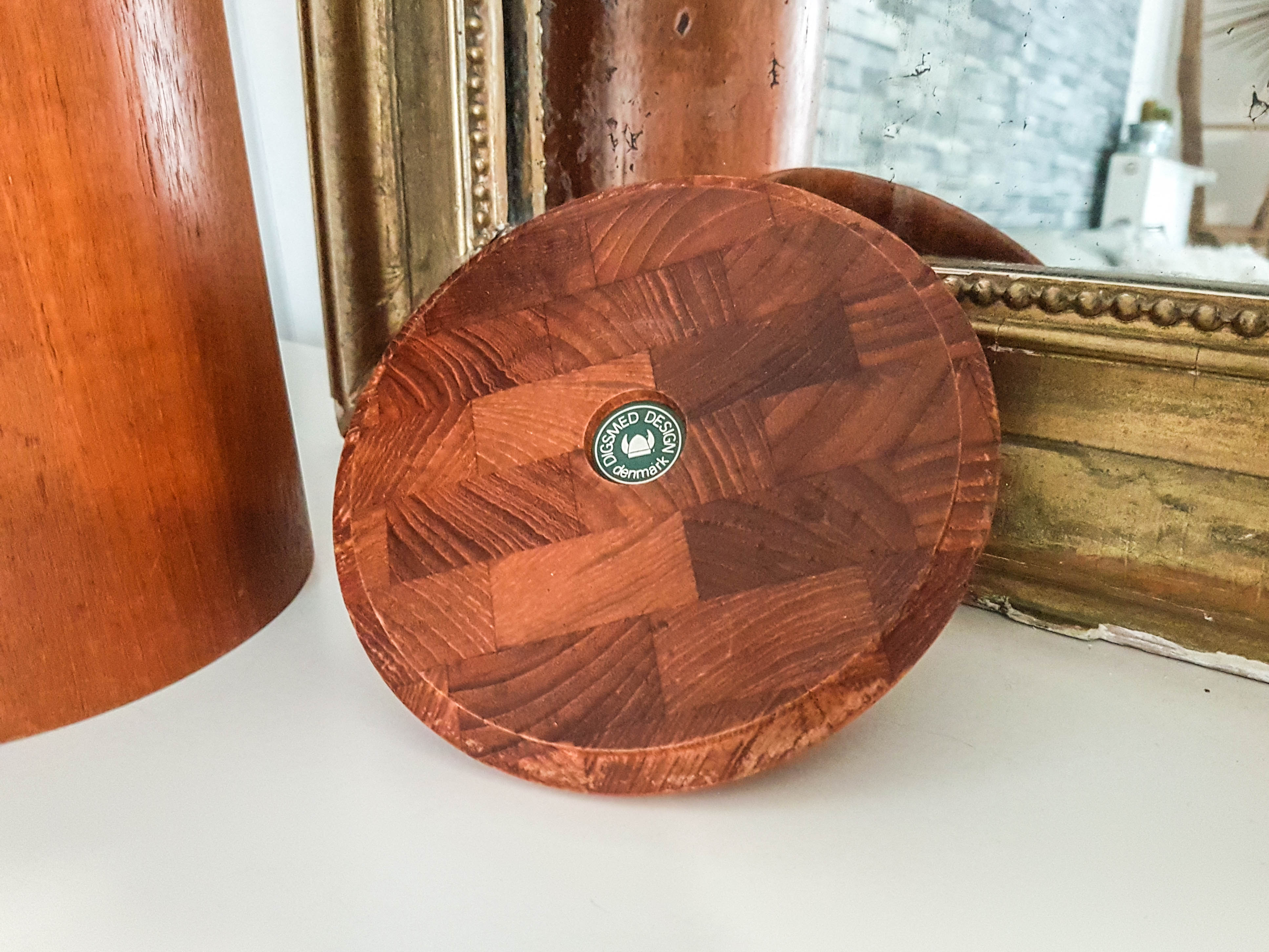 Danish Scandinavian ice bucket in Digsmed teak