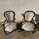Pair of Voltaire armchairs
