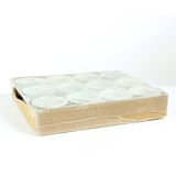 Lot de 12 tasses en porcelaine blanche de Lubiana, Pologne années 1960