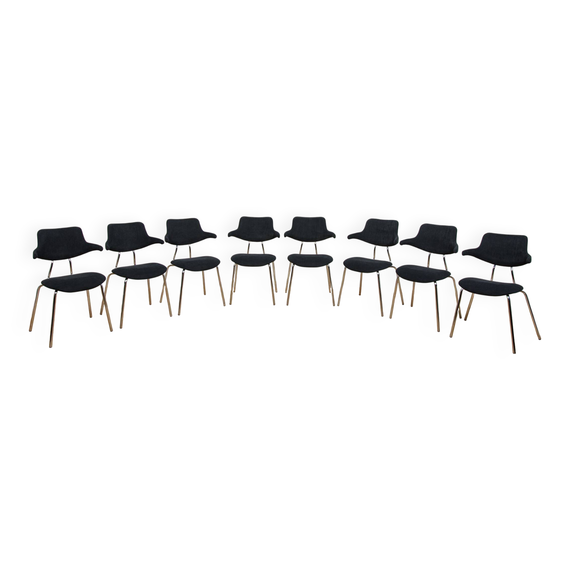 Model VL118 dining chairs by Vermund Larsen for Vermund Larsen A/S, Denmark, 1960s, set of 8