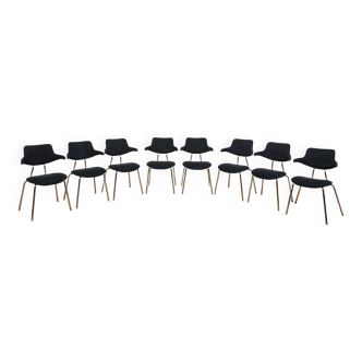 Model VL118 dining chairs by Vermund Larsen for Vermund Larsen A/S, Denmark, 1960s, set of 8