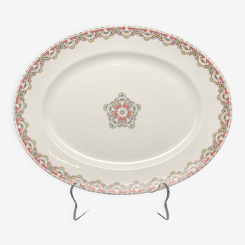 Plat ovale en porcelaine Limoges collab Bernardaud