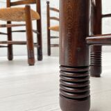 Chair in beech and straw
