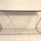 Seventies desk tinted glass top and chrome base
