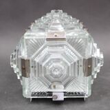 1970s Brutalist Wall Glass Light by Kamenicky Senov, Czechoslovakia