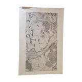 Old map of the essonne