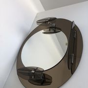 Lupi Crystal Luxor Mirror with 2 integrated wall lights and shelf