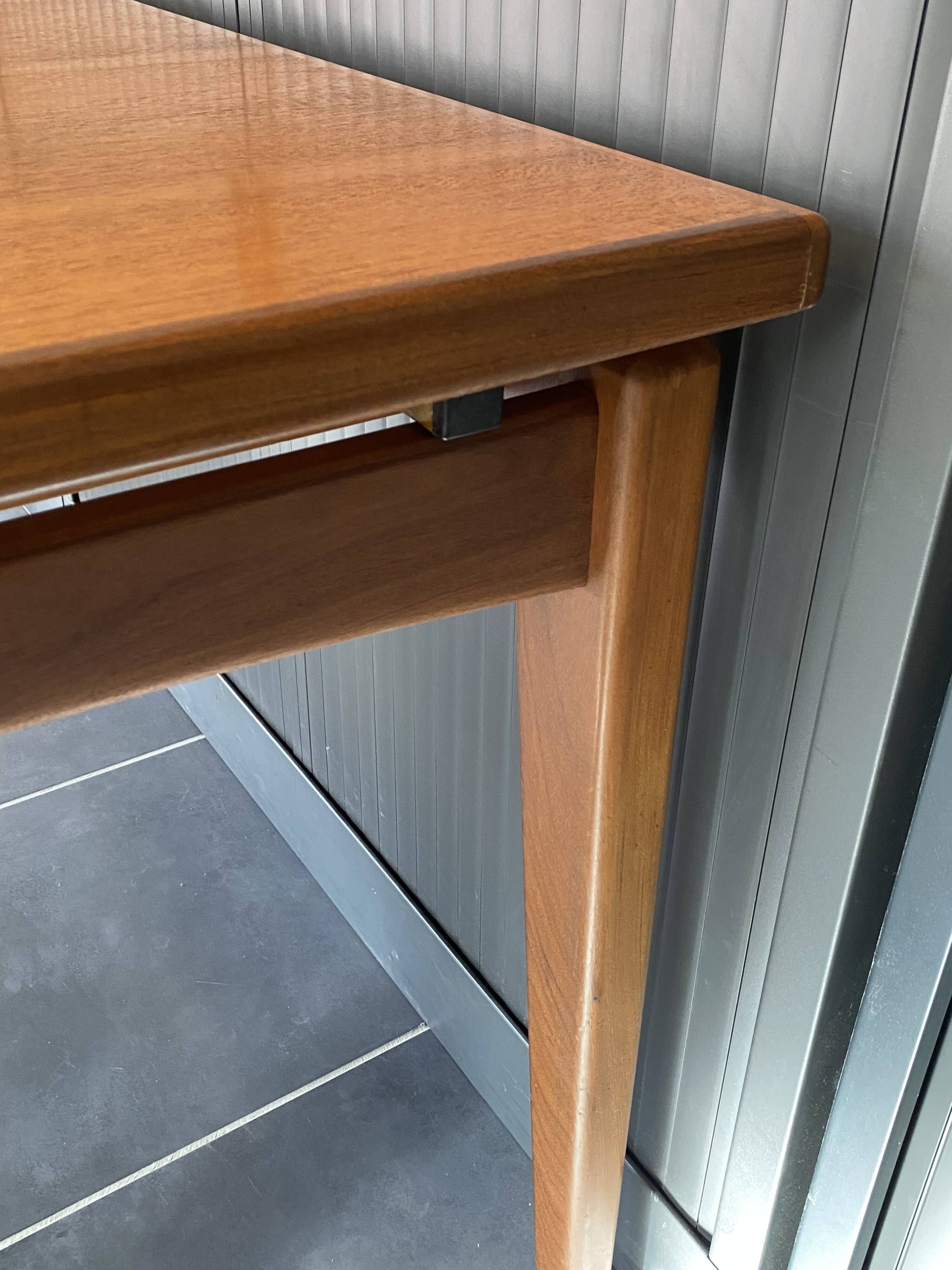 Table extensible scandinave en teck 150/225x86cm vintage an60