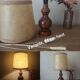bedside lamp turned wooden base | lampshade for