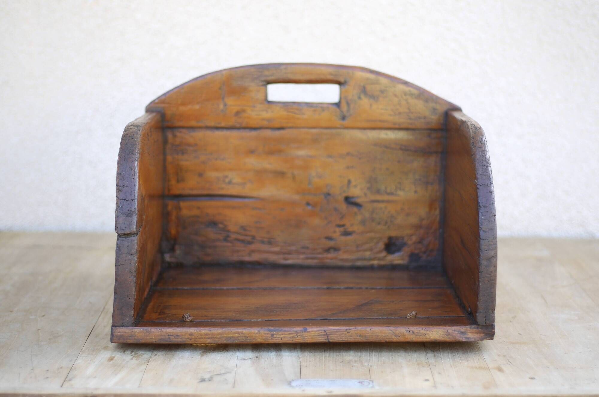 Wooden shelf, washerwoman's box, trade furniture, folk art