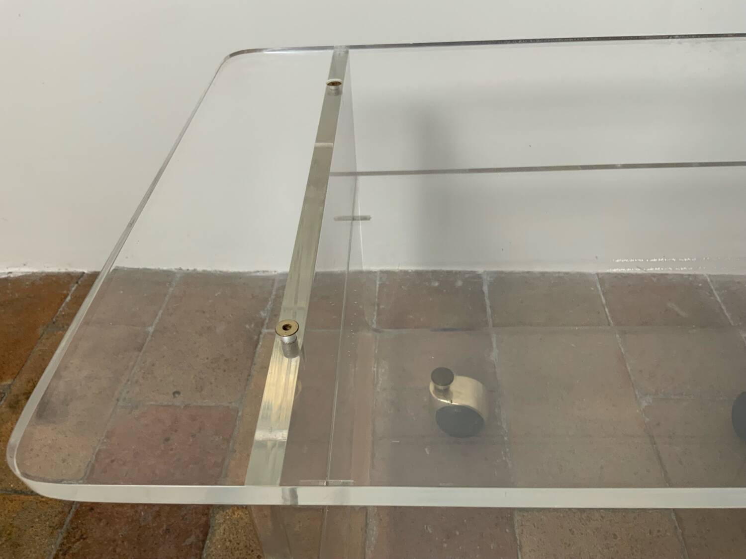 Plexiglass coffee table