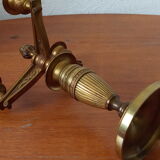 Brass chandelier