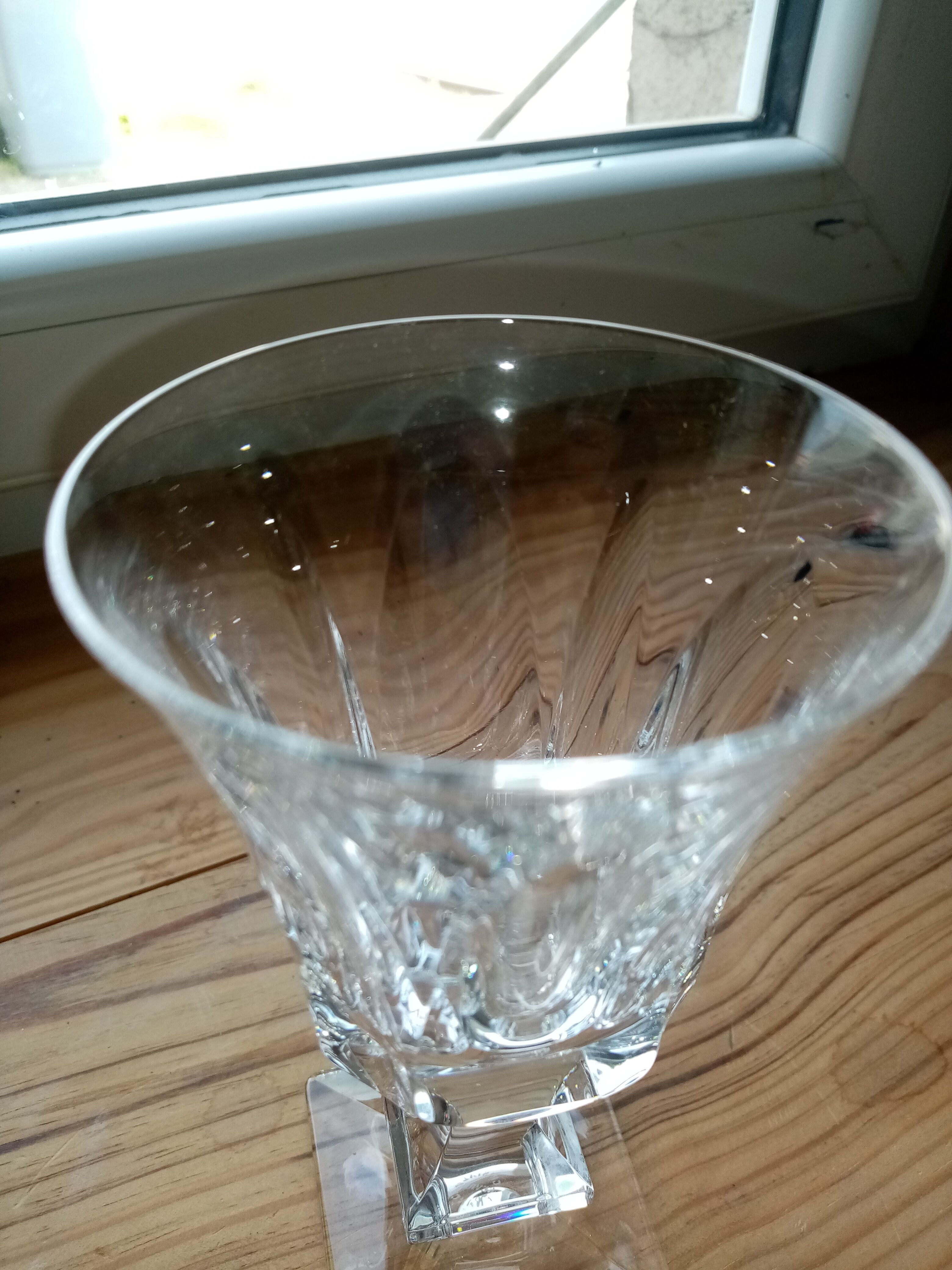 Sevred crystal glasses