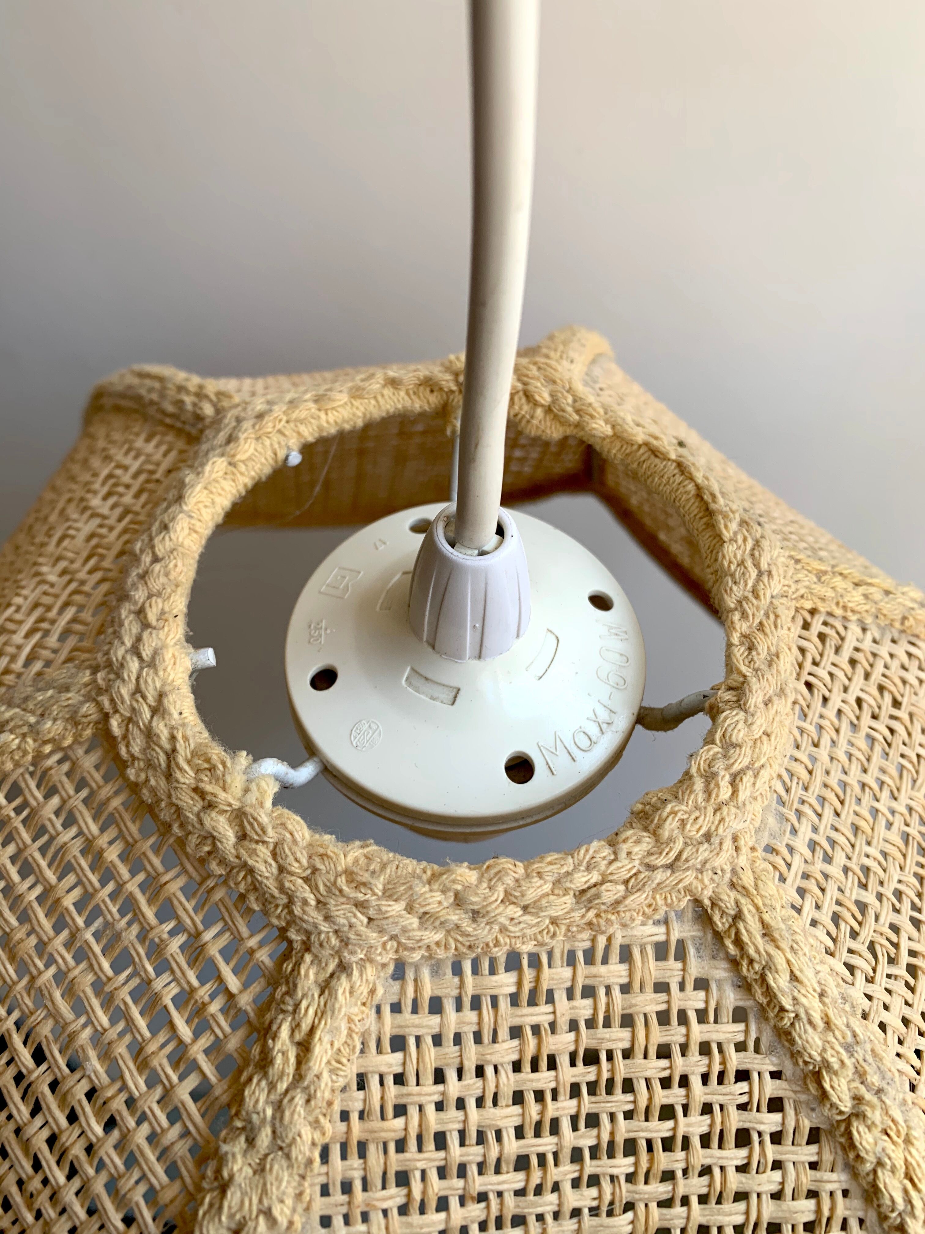Suspension fleur vintage