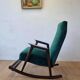 Chaise à bascule vintage des années 50.