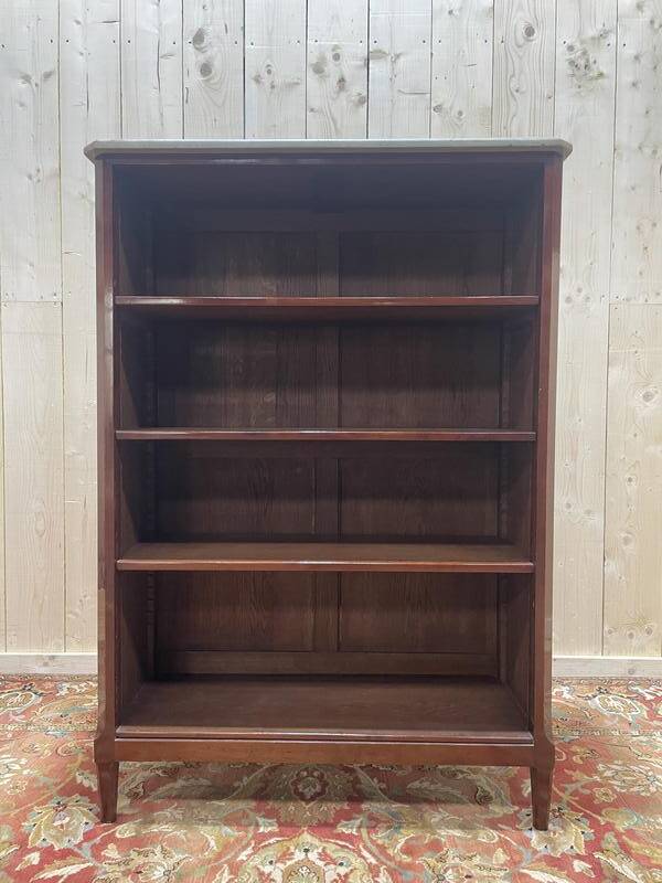 Bibus - Étagère petite bibliothèque en acajou de style Louis XVI
