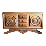 Buffet, Charles Dudouyt, vers 1940, Art déco, brutalisme, modernisme