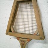 Antique wooden racket with frame