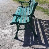 Cast iron and wood bench 1900