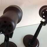 Pair of bedside lamps Metal vintage 70s spots
