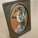 Antique brass frame