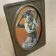 Antique brass frame