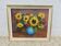 Still life painting, sunflower, signed