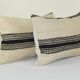 Set of 2 vintage kilim cushion covers 56x41 cm
