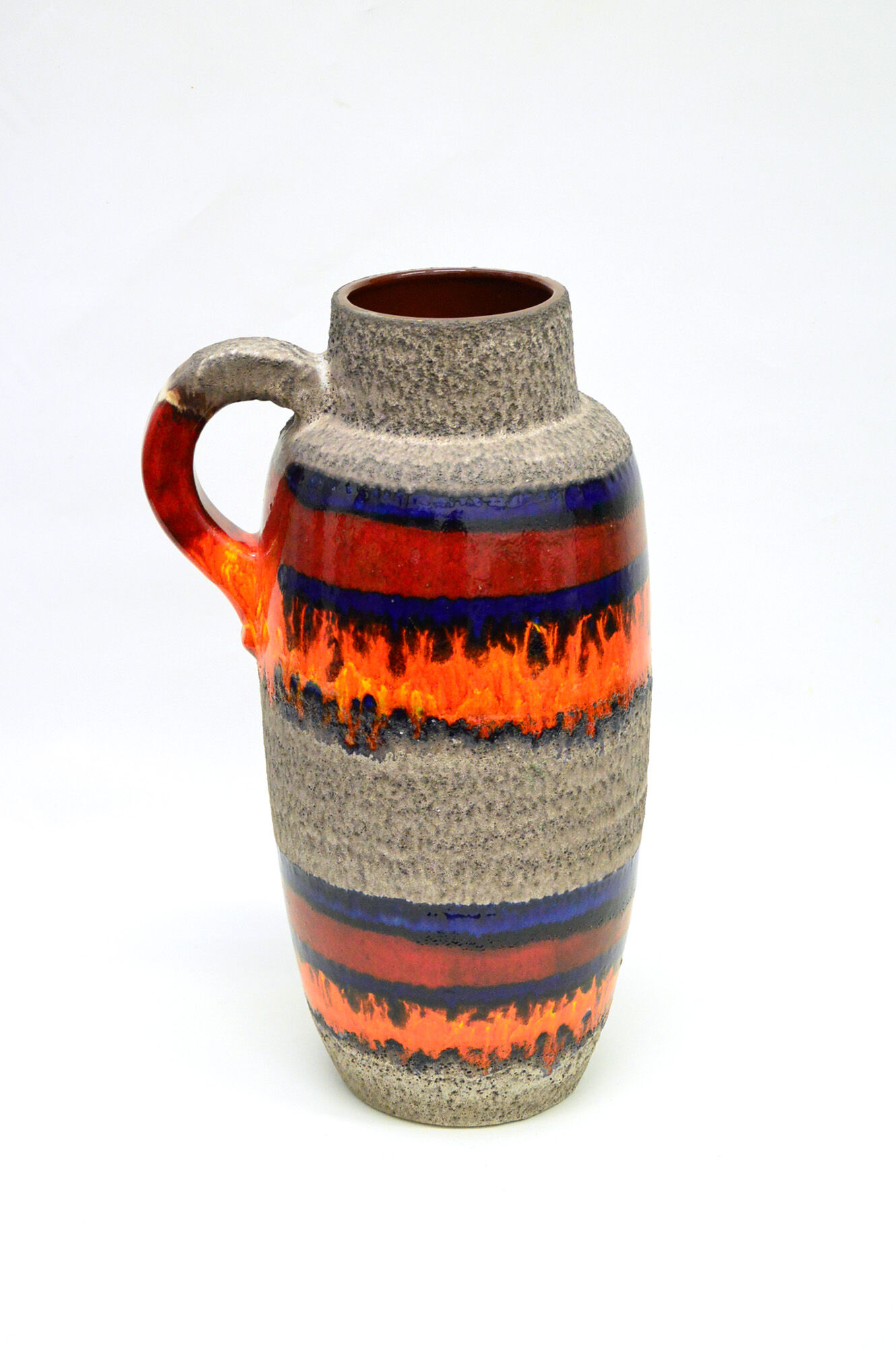West Germany Fat Lava Ceramic Umbrella Stand, 1970s