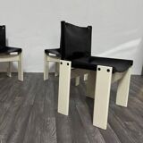 Monk Chairs attributed to Afra & Tobia Scarpa for Molteni&C, 1980s, Set of 4