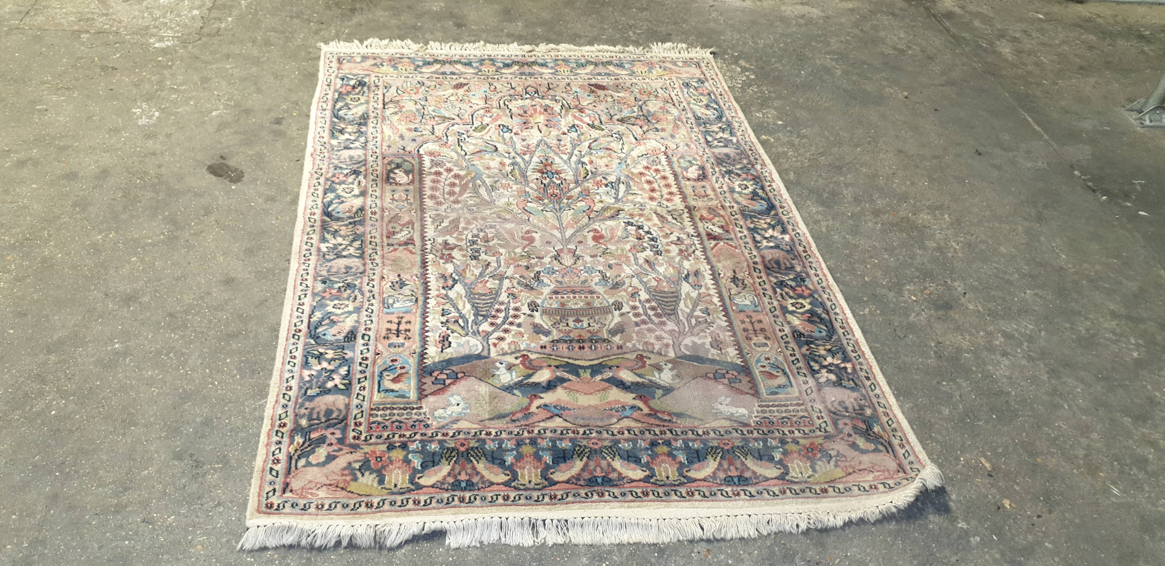 Oriental carpets silk wool