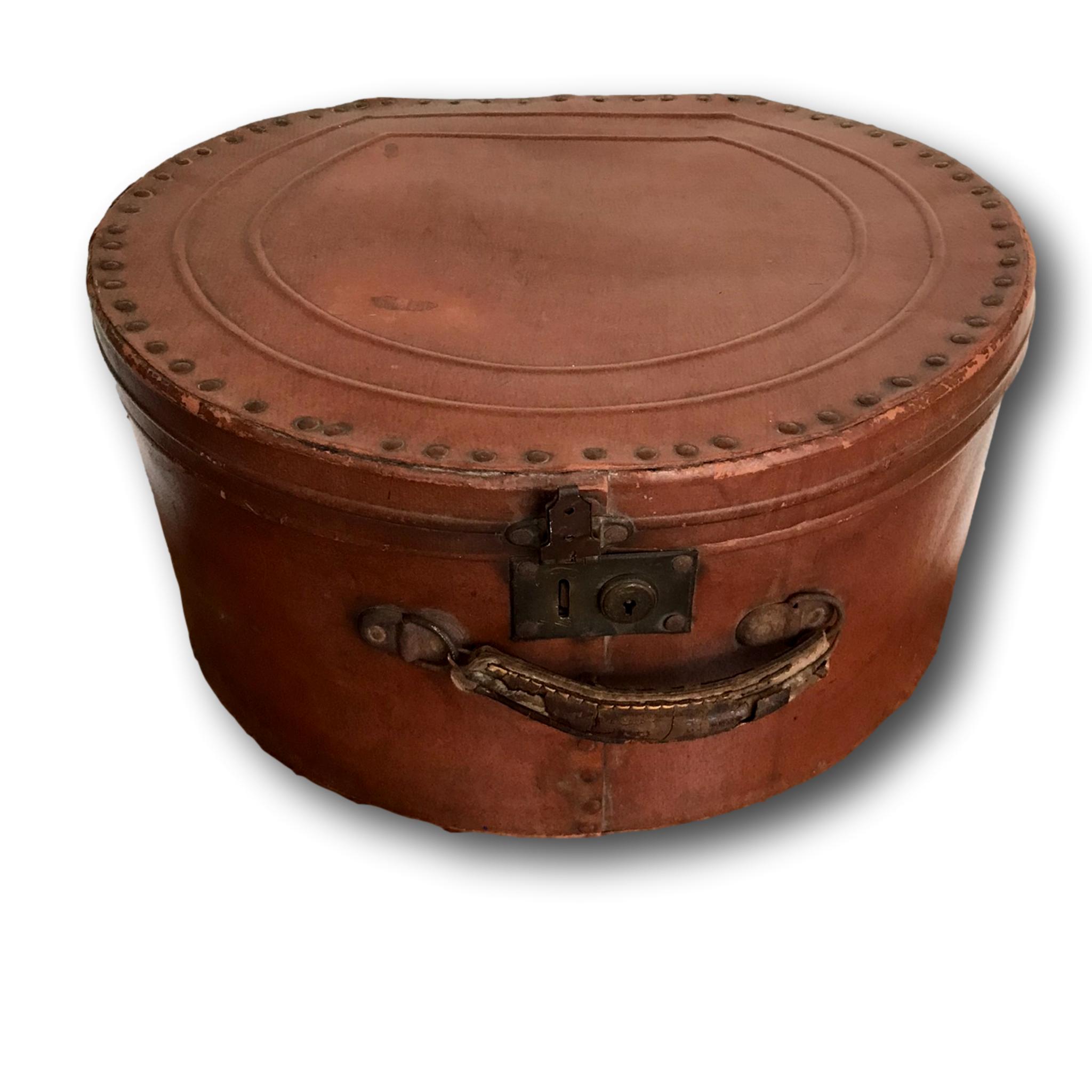 Vintage cardboard hat box