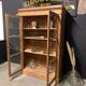Vitrine chêne brut