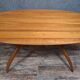 Oval dining table with organic design by Maurizio Marconato & Terr.
