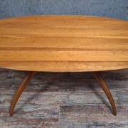 Oval dining table with organic design by Maurizio Marconato & Terr.