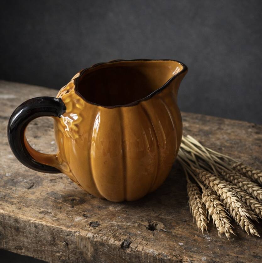 Vintage pumpkin pitcher